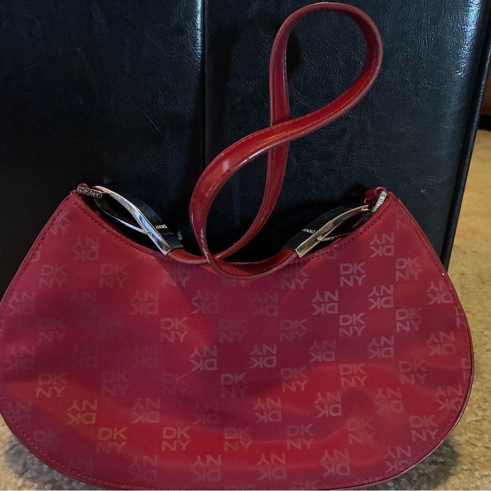 DKNY Burgundy Shoulder Bag
